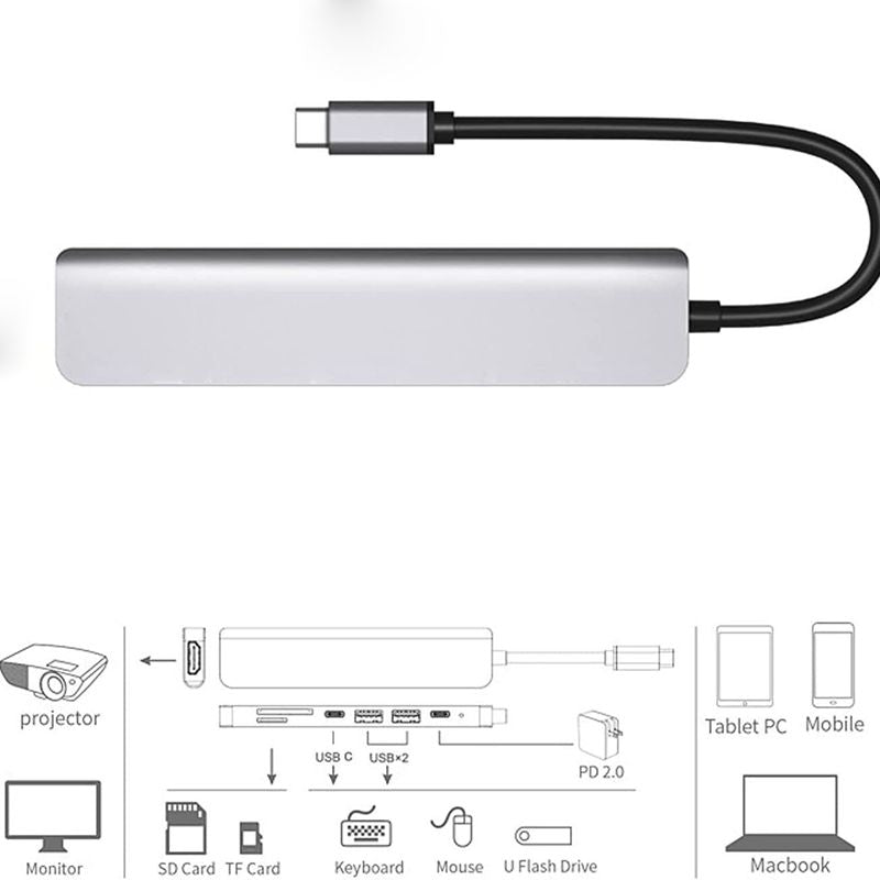 BTHG D01 - 7-in-1 USB-C Hub - detail 1