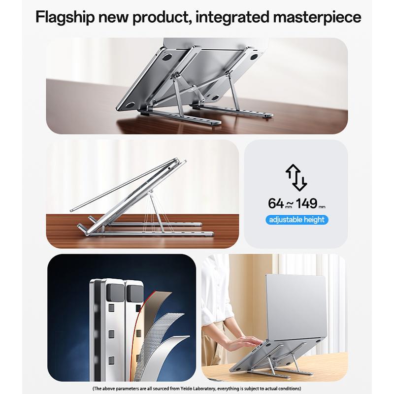 BTHG D02 - Yesido LP07 Folding Laptop Stand (Silver) - detail 2
